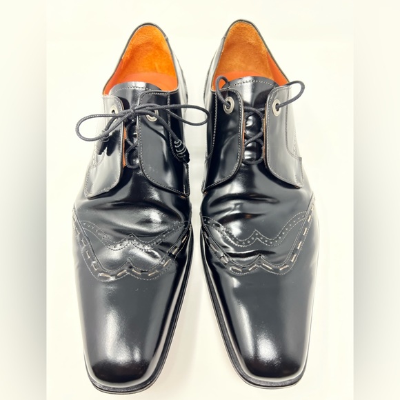 MEZLAN Classic Cap/Wing tip Dress shoes, 10 M, Black - Picture 3 of 10